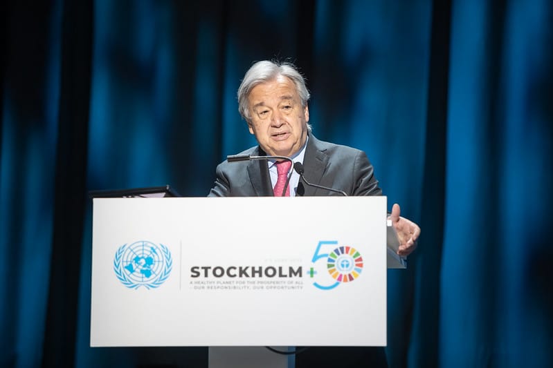 Guterres til Stockholm+50