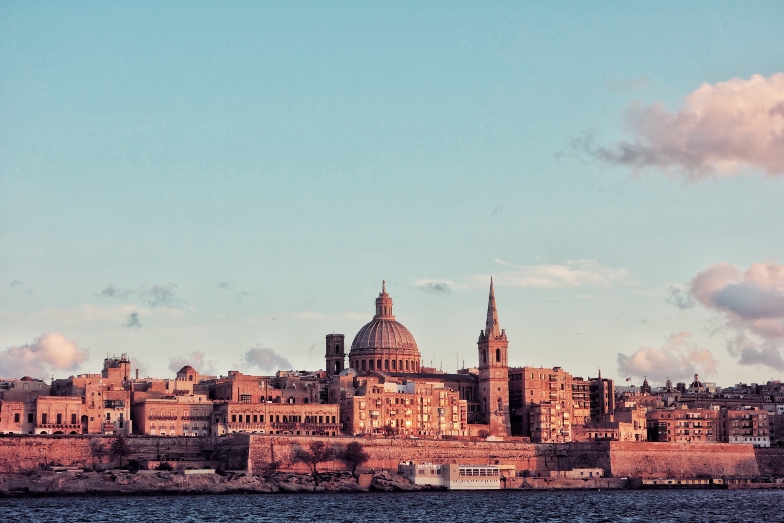 Valetta-Capital-Malta-dome-sky-city-tower