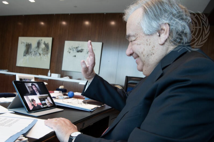 Secretary-General Calls Frontline Mental Health Workers in Pakistan and South Africa Credit: UN Photo/Eskinder Debebe UN7859857