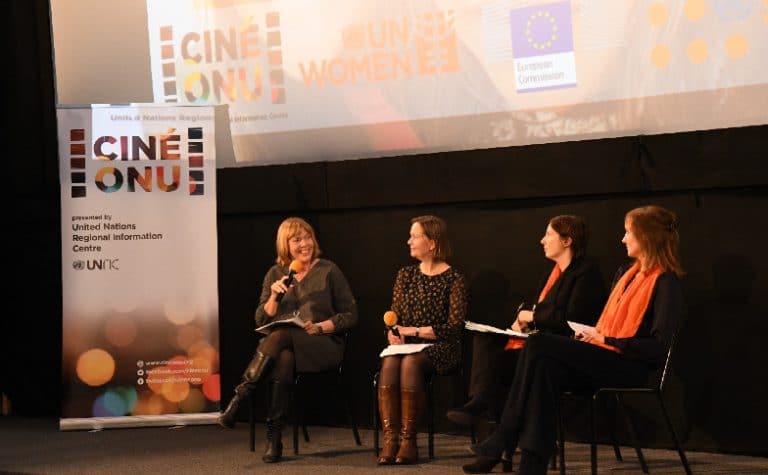 Panelists at Cine-ONU, UN Cinema, screening of 'The Daughter Tree'