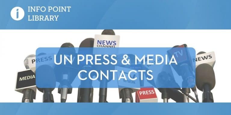 UNRIC Library backgrounder: UN Press and media contacts