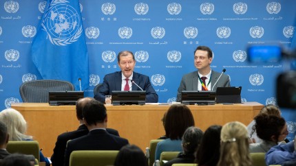 Belgian Ambassador to UN at UNHQ NYC Press Briefing