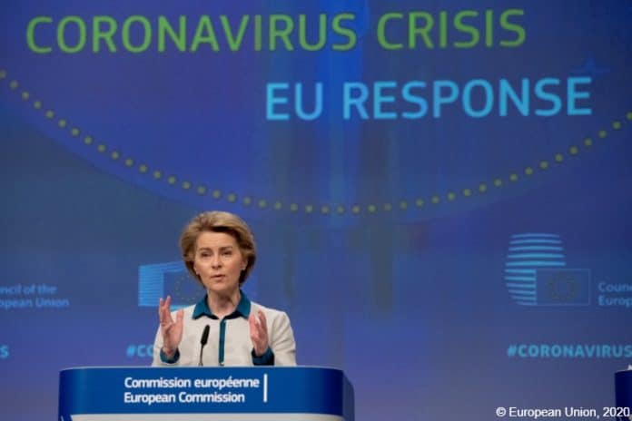 Ursula von der Leyen, EU Response press briefing ©European Union, 2020