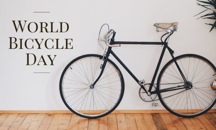 world bicycle day banner