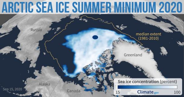 Artic Sea Ice map