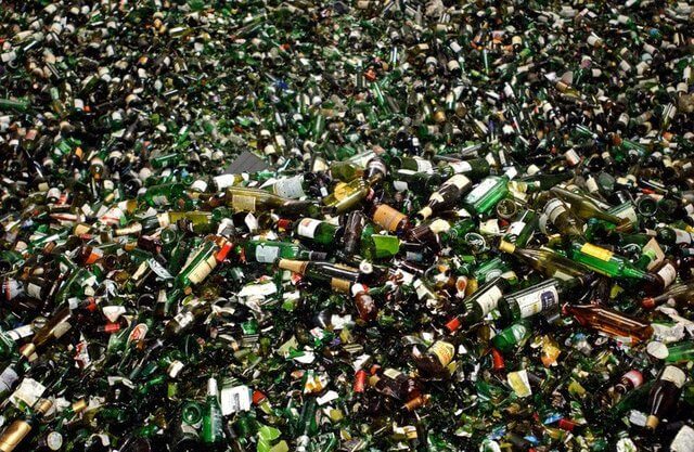 Glass waste