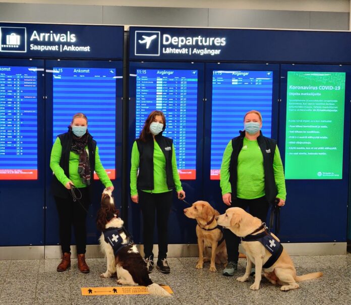 Finland sniffing dogs