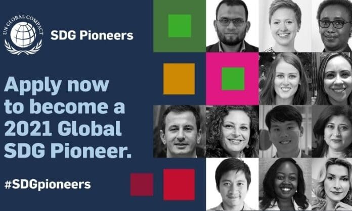 UN Global Compact, SDG Pioneers banner