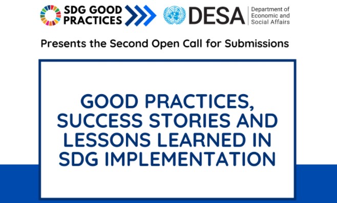 Second Open Call for SDG Good Practices, Success Stories and Lessons Learned