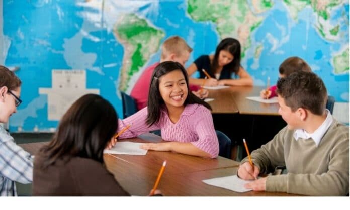 Students in classroom