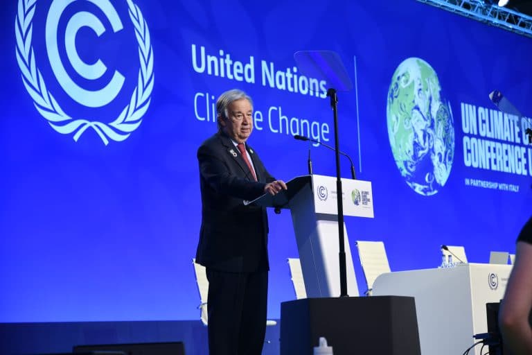 UN Secretary-General: Encouraging signs in Glasgow but not enough