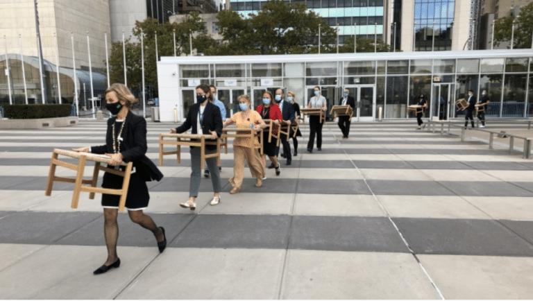 After 60 years of meditation – Hammarskjöld´s benches show their age