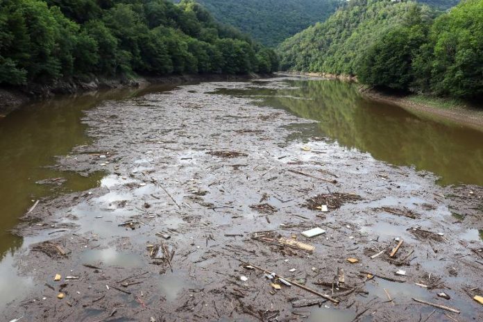 Image of river flooding in Europe