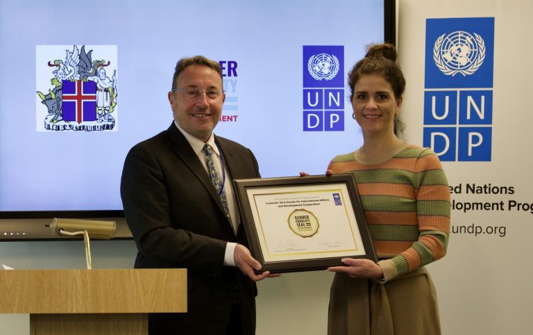 UNDP awards Iceland gold certification for its gender equality efforts