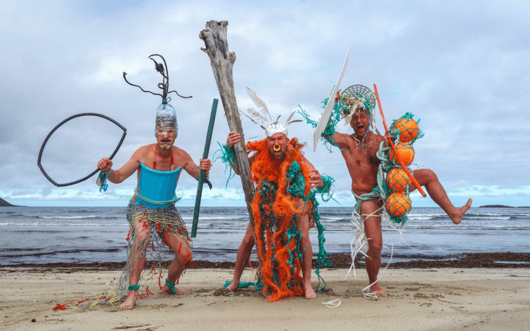 When whatever the ocean washes ashore is transformed into art