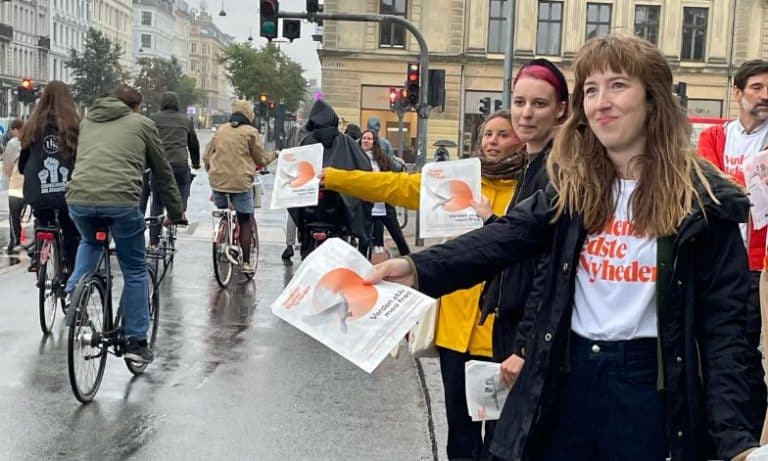 volunteers campaigning