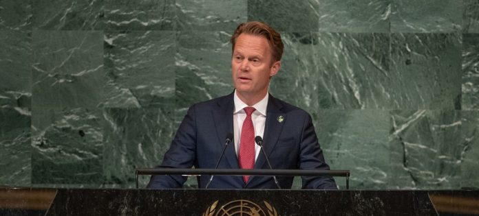 Danish Foreign Minister Jeppe Kofod - 77th General Assembly.