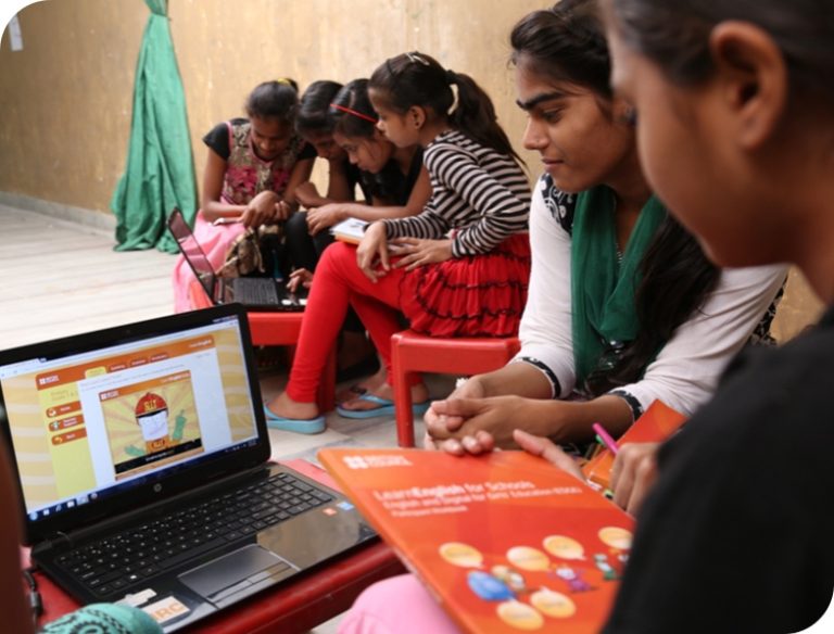 Girls education studying