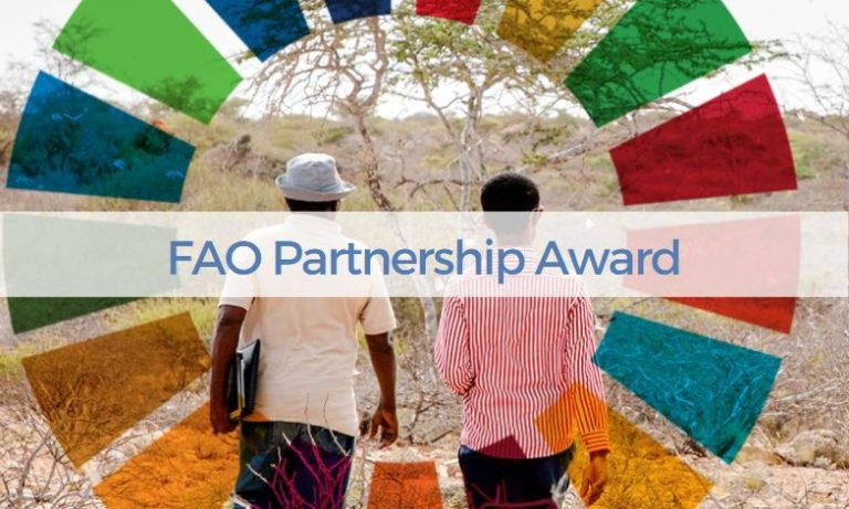 FAO Partnership Award banner