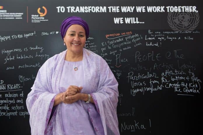 Amina Mohammed, UN Deputy Secretary-General.