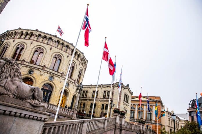 Stortinget, the Norwegian Parliament.