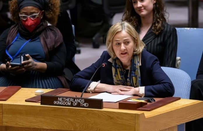 Yoka Brandt, the Permanent Representative of the Kingdom of the Netherlands to the United Nations in New York