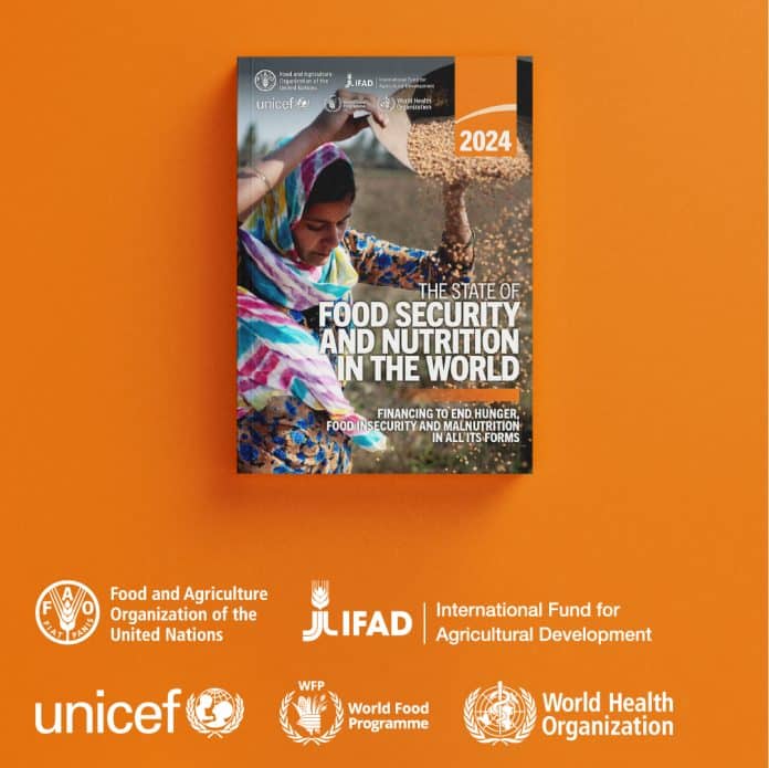 he state of food security and nutrition in the world 2024 report cover