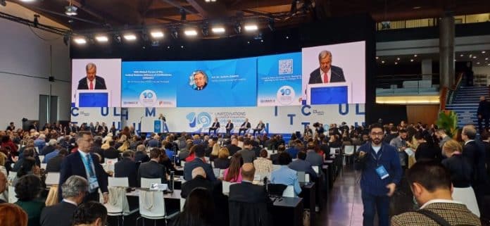 UN Secretary-General António Guterres speaking at the The 10th Global Forum of the UN Alliance of Civilizations.