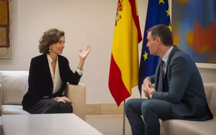 Audrey Azoulay-PedroSanchez-Palacio de la Moncloa-UNESCO-Juan Barbosa