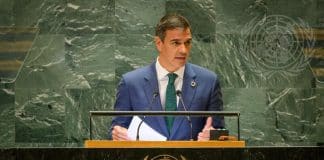 Pedro Sánchez Pérez-Castejón, Presidente del Gobierno de España se dirige a la Asamblea General de la ONU en su 79 periodo de sesiones