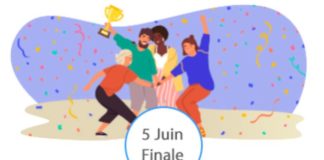 Visuel pour la date de la final, le 5 juin