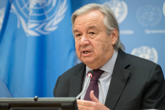 Prise de parole du Secrétaire général M. Antonio Guterres