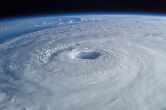 Cyclone vu de l'espace