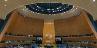 Le Secrétaire général de l'ONU, António Guterres a l'Assemblée générale