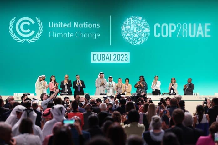 Ovation at the final session of COP28