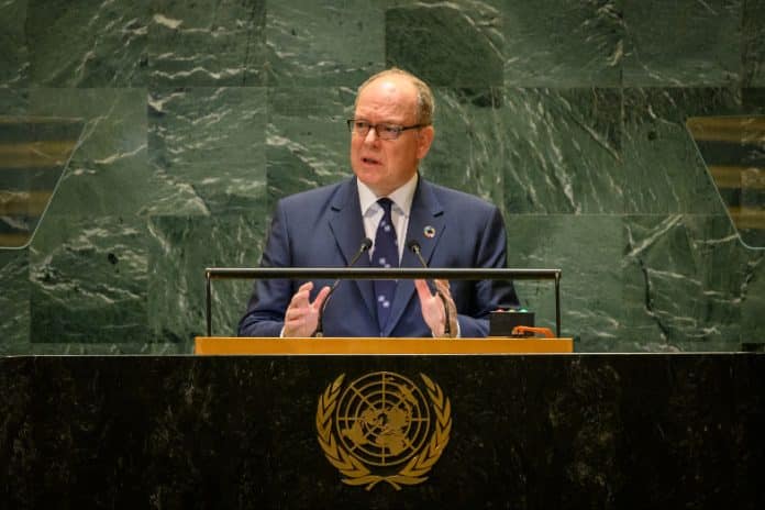 Le Prince Albert II de Monaco prend la parole lors du débat général de la 79ème session de l'Assemblée générale