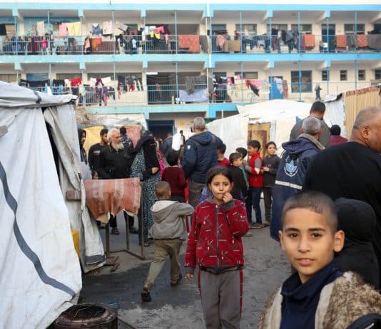 Les écoles de UNRWA dans la bande de Gaza servent d'abri pour les déplacés.