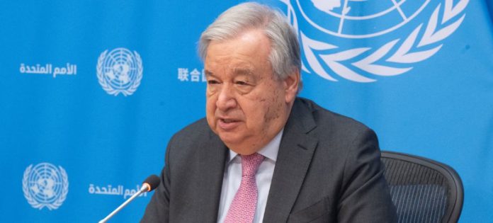 secretaire general onu antonio guterres