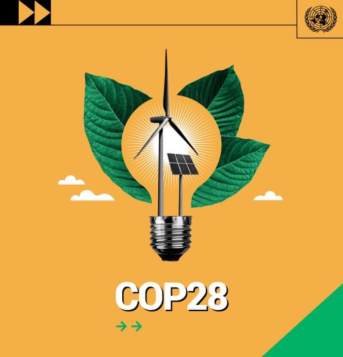 COP28 Loftslagsráðstefna Sameinuðu þjóðanna - merki