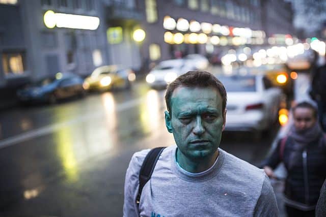 Alexei Navalny sem látinn er í fangelsi