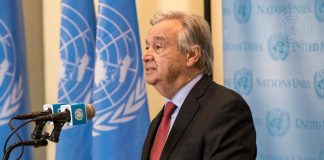 Secretary-General António Guterres briefs reporters