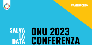 Quato è un poster per l'evento ONU sulla conferenza sull'acqua