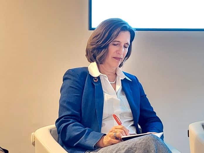 Melissa Fleming, sottosegretario generale delle Nazioni Unite per le comunicazioni globali, ha moderato il workshop di oggi all'ora di pranzo del #DigitalServicesAct Stakeholder Event dal titolo: