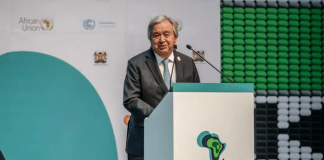 Antonio Guterres parla all'Africa Climate Summit 23