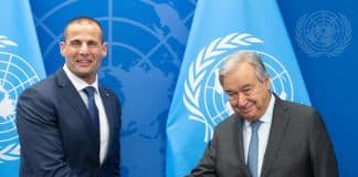 Secretary-General António Guterres meets with Robert Abela, Prime Minister of the Republic of Malta. UN Photo/Eskinder Debebe