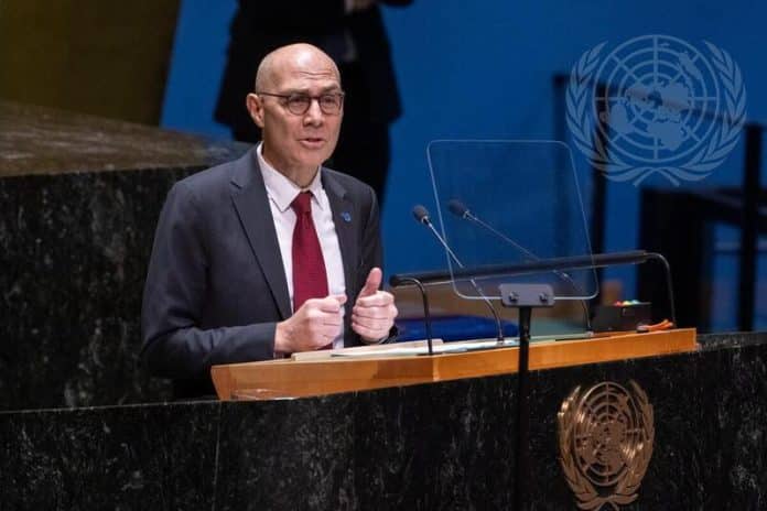 Commissario ONU dei Diritti Umani Volker Türk nel corso della sua missione ufficiale in Italia. UN Photo/Eskinder Debebe