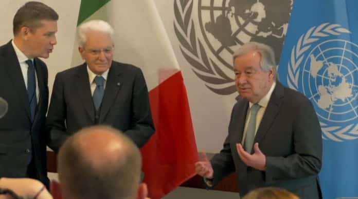 Incontro Stampa del Segretario Generale con S.E. Sig. Sergio Mattarella, Presidente della Repubblica Italiana