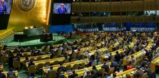 Un'ampia veduta della decima Sessione speciale d'emergenza dell'Assemblea generale, che si è riunita l'ultima volta il 12 dicembre 2023.