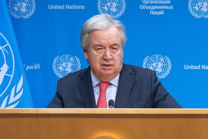 Segretario Generale, Antonio Guterres.