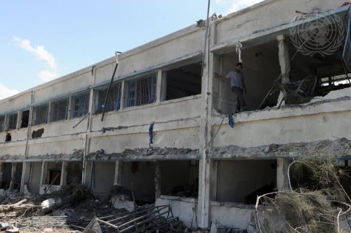 Scenes from Gaza After Israeli Air Strikes. Credits: UN Photo